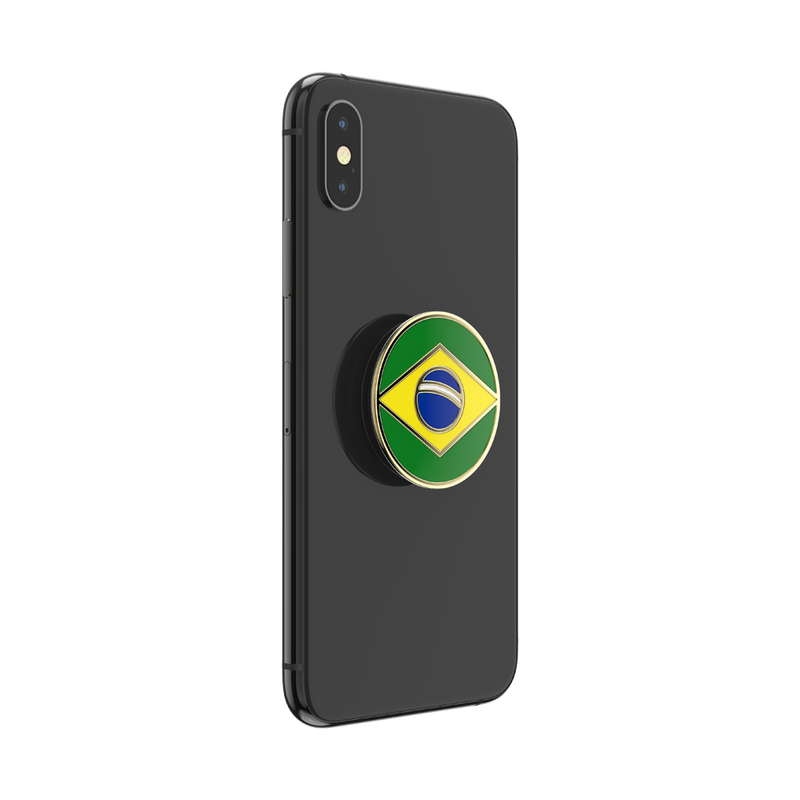 Enamel Brazilian Flag — Adhesive PopGrip image number 3