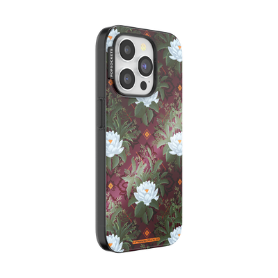 Secondary image for hover Mirror Lush White Lotus — iPhone 15 Pro MagSafe Case