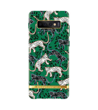 Richmond & Finch Case Green Leopard + Matching PopGrip