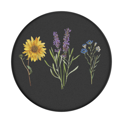 Vintage Garden Black — Adhesive PopGrip