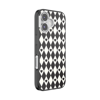 Secondary image for hover Harlequin Hearts Black — iPhone 16 MagSafe Case