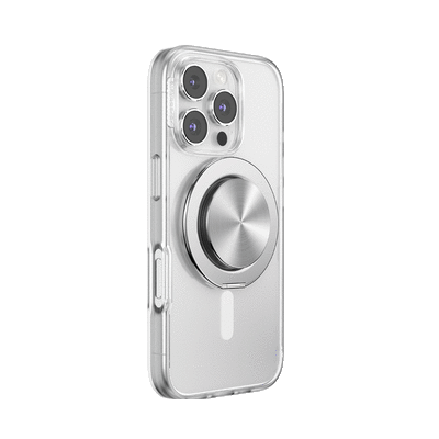 Secondary image for hover Aluminum Radial Silver —  MagSafe Kick-Out Grip & Stand