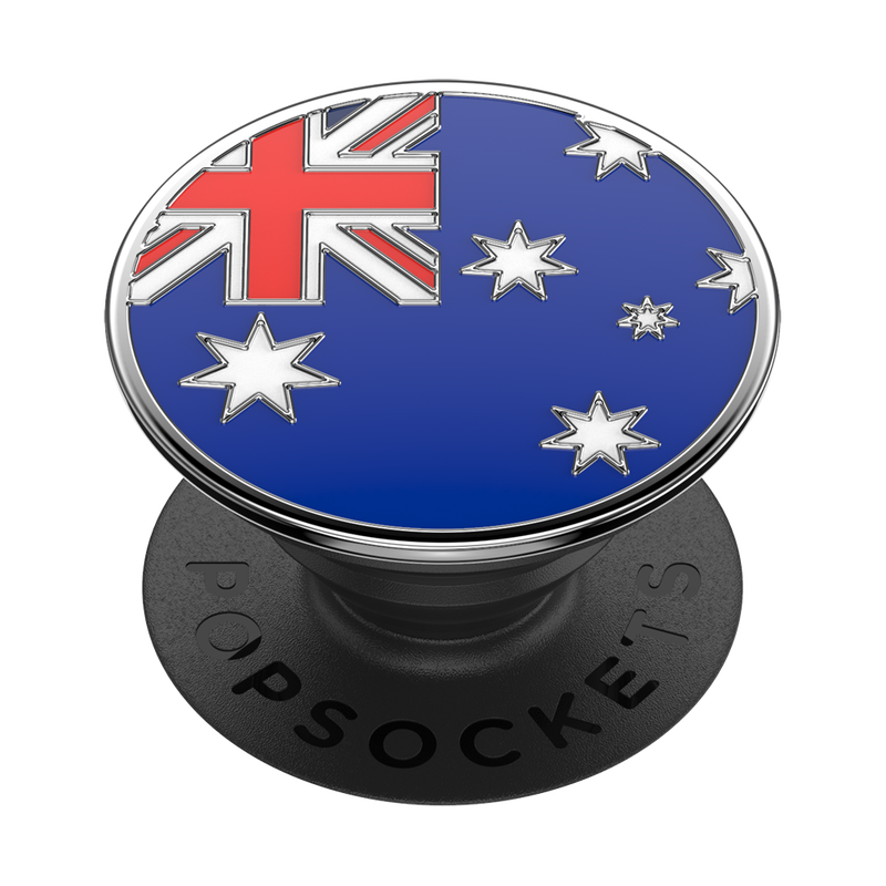 Enamel Australian Flag — Adhesive PopGrip image number 0