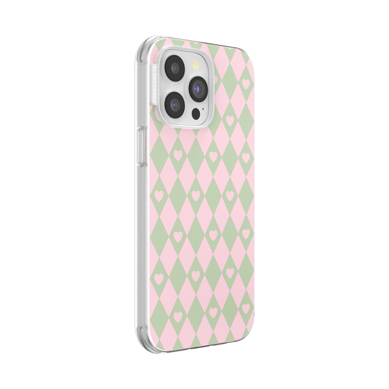 Harlequin Hearts Pink — iPhone 14 Pro Max MagSafe Case image number 1