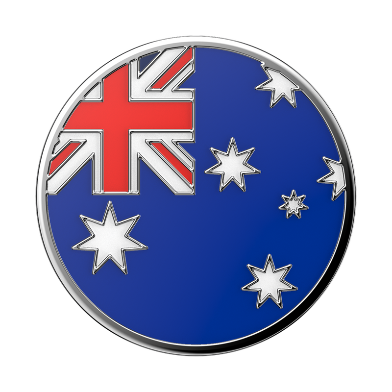 Enamel Australian Flag — Adhesive PopGrip image number 1