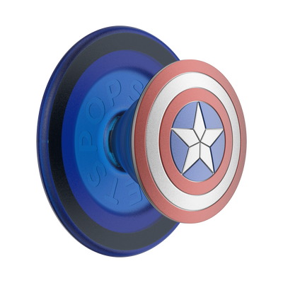 Marvel - Enamel Captain America PopGrip for MagSafe® - Round