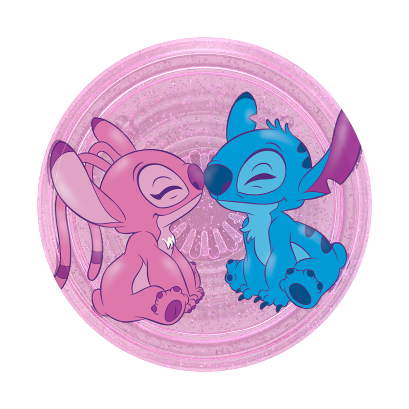 Glitter Angel & Stitch Forever — Adhesive PopGrip image number 1