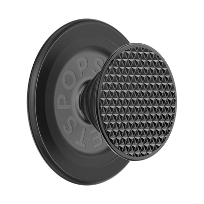Triangle Knurl Black — MagSafe PopGrip