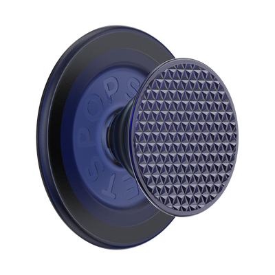 Triangle Knurl French Navy — MagSafe PopGrip
