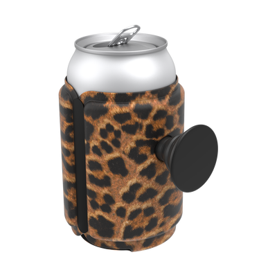 PopThirst Can Holder Leopard Prowl