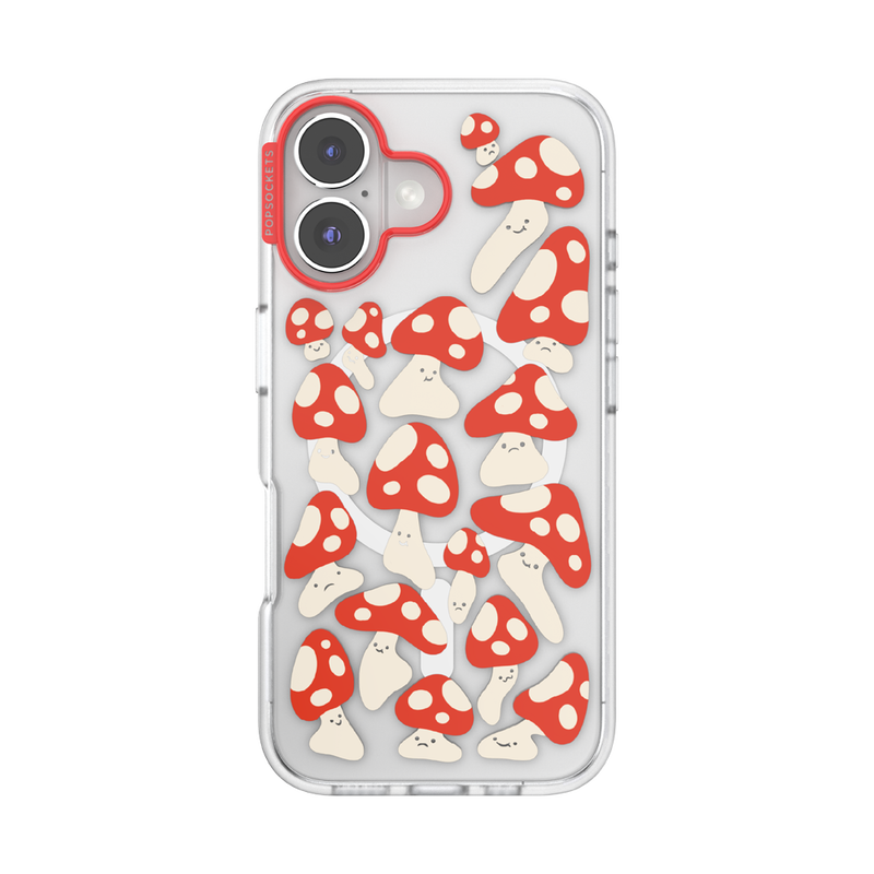 Red Shrooms — iPhone 16 MagSafe Case image number 0