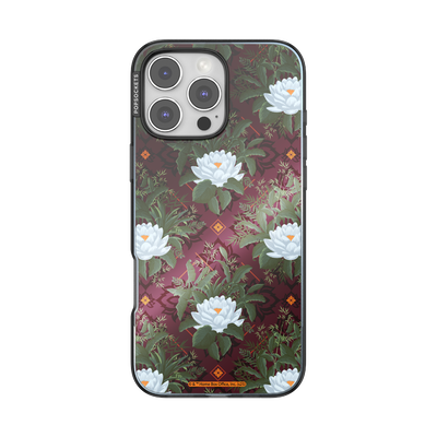 Mirror Lush White Lotus — iPhone 16 Pro Max MagSafe Case