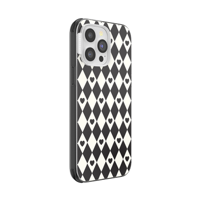 Secondary image for hover Harlequin Hearts Black — iPhone 14 Pro Max MagSafe Case