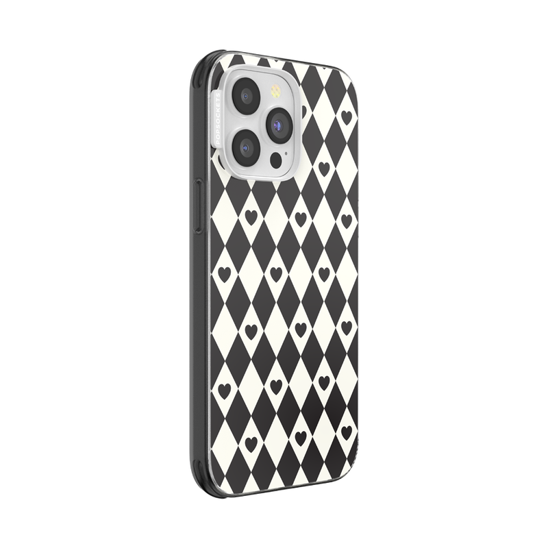 Harlequin Hearts Black — iPhone 14 Pro Max MagSafe Case image number 1