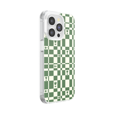 Secondary image for hover Garden Check Green — iPhone 14 Pro MagSafe Case