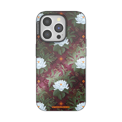 Mirror Lush White Lotus — iPhone 15 Pro MagSafe Case