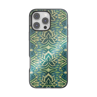 Mirror White Lotus Textile — iPhone 16 Pro Max MagSafe Case