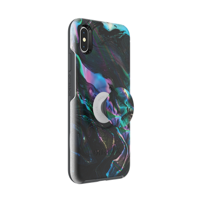 Secondary image for hover Otter + Pop Oil Agate — iPhone XS Max