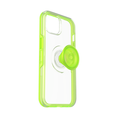Secondary image for hover Otter + Pop Symmetry Clear Limelite — iPhone 13