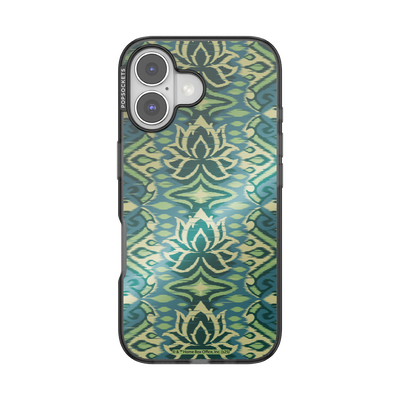 Mirror White Lotus Textile — iPhone 16 MagSafe Case